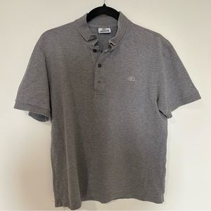 Lacoste Grey Polo Shirt- Size M